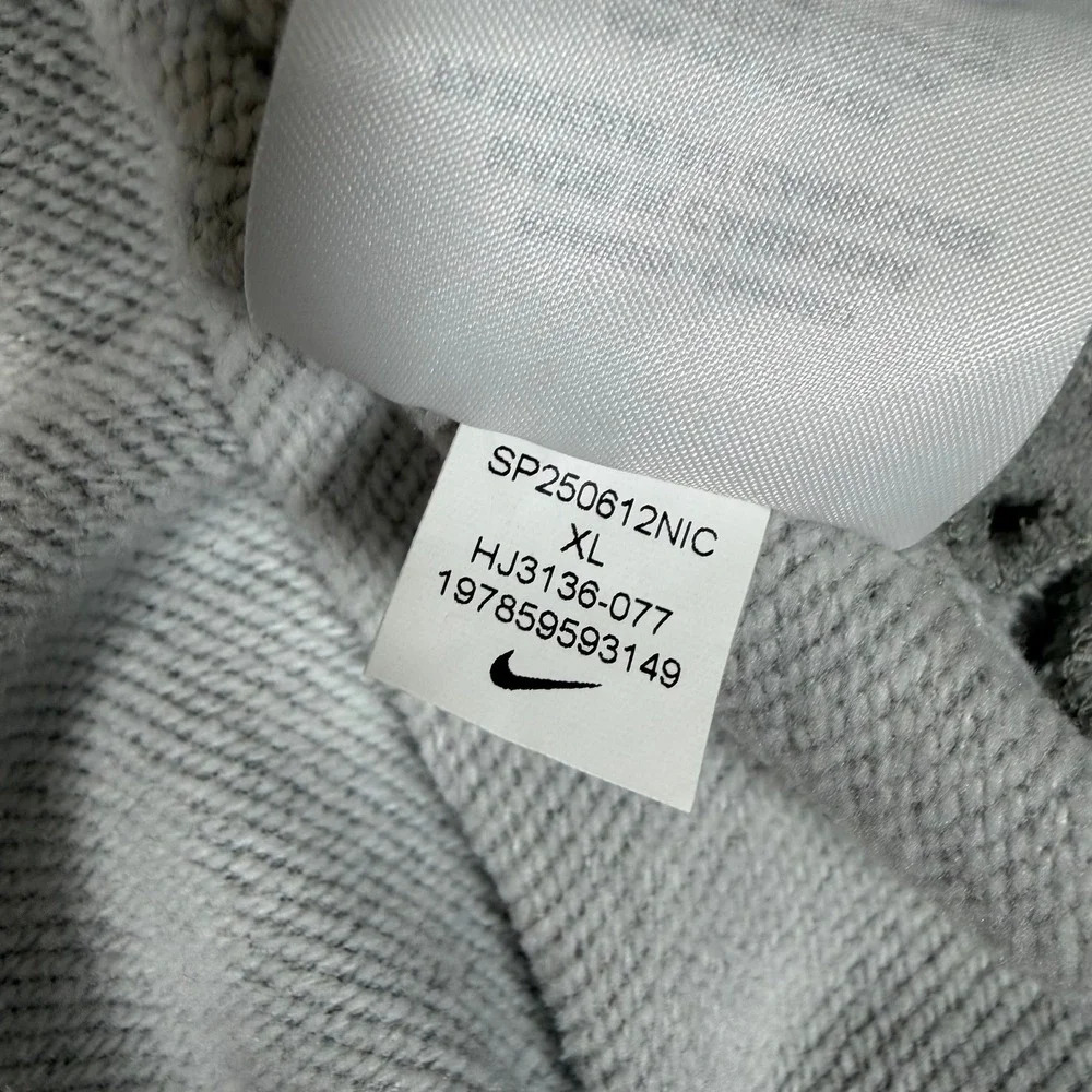 Nike Dri Fit Crewneck Sweatshirt Mens XL Gray Swoosh Athletic Pullover‎